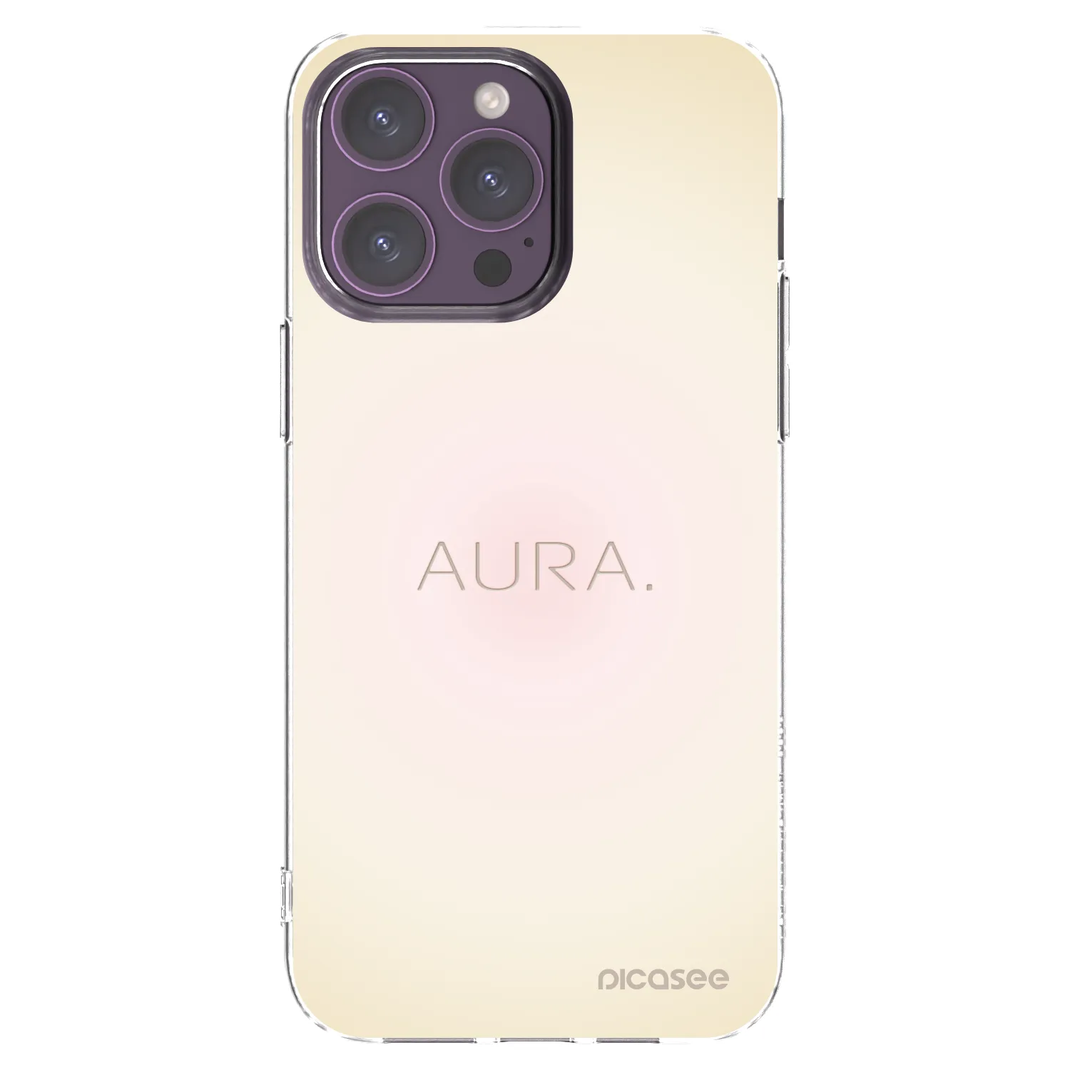Picasee husă transparentă din silicon pentru Apple iPhone 14 Pro Max - Aura