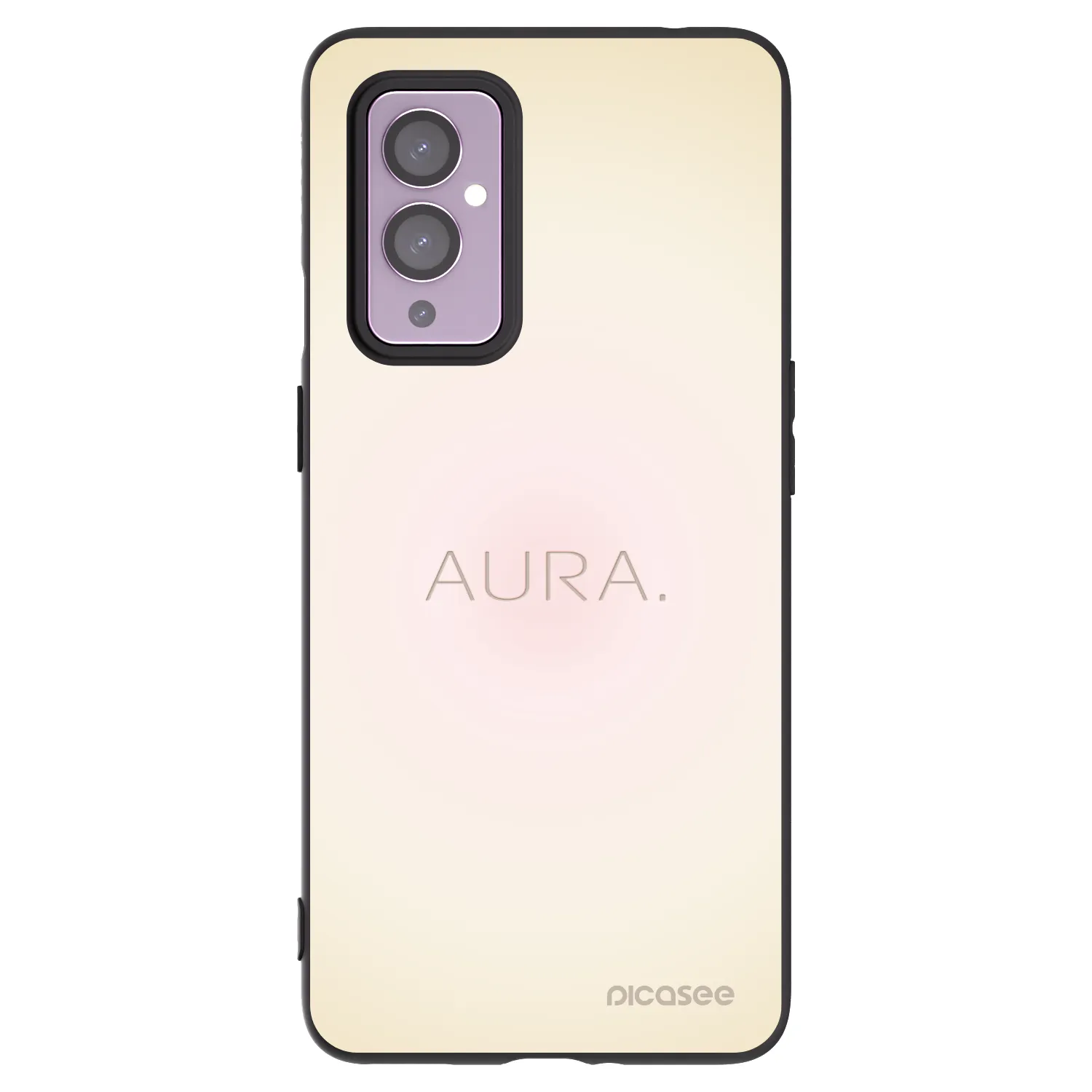 Picasee husă neagră din silicon pentru OnePlus 9 - Aura