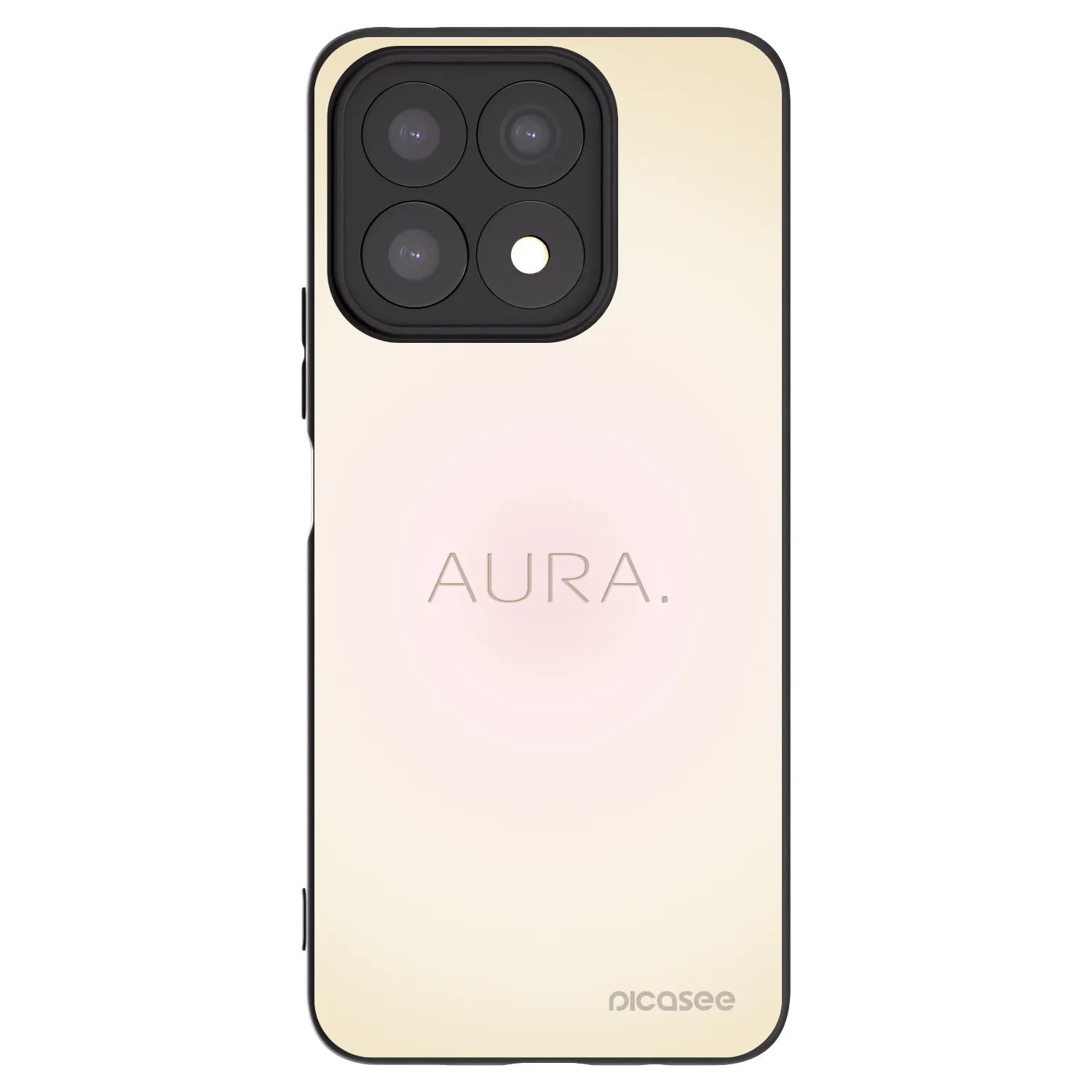 Picasee husă neagră din silicon pentru Honor X8a - Aura