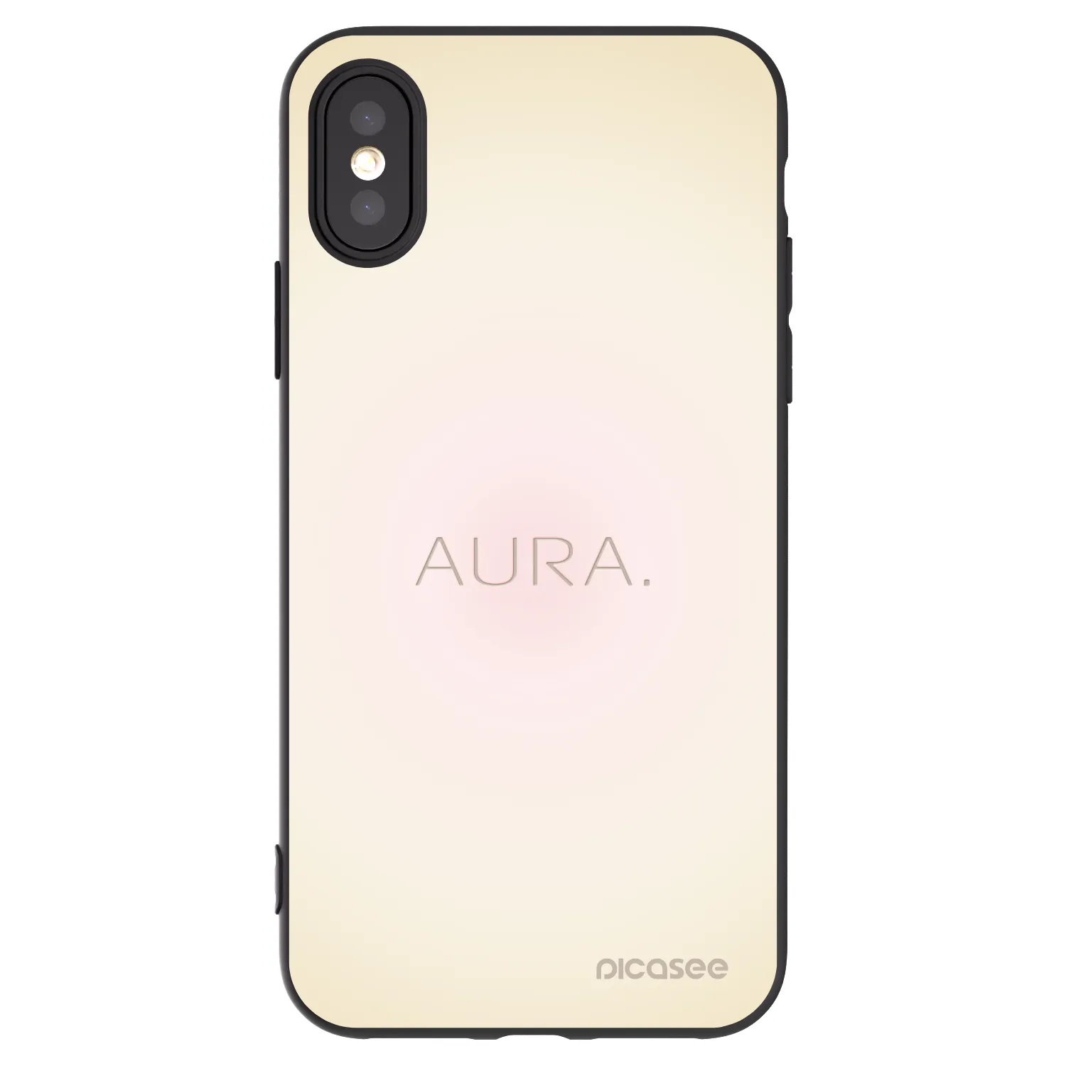 Picasee husă neagră din silicon pentru Apple iPhone X/XS - Aura