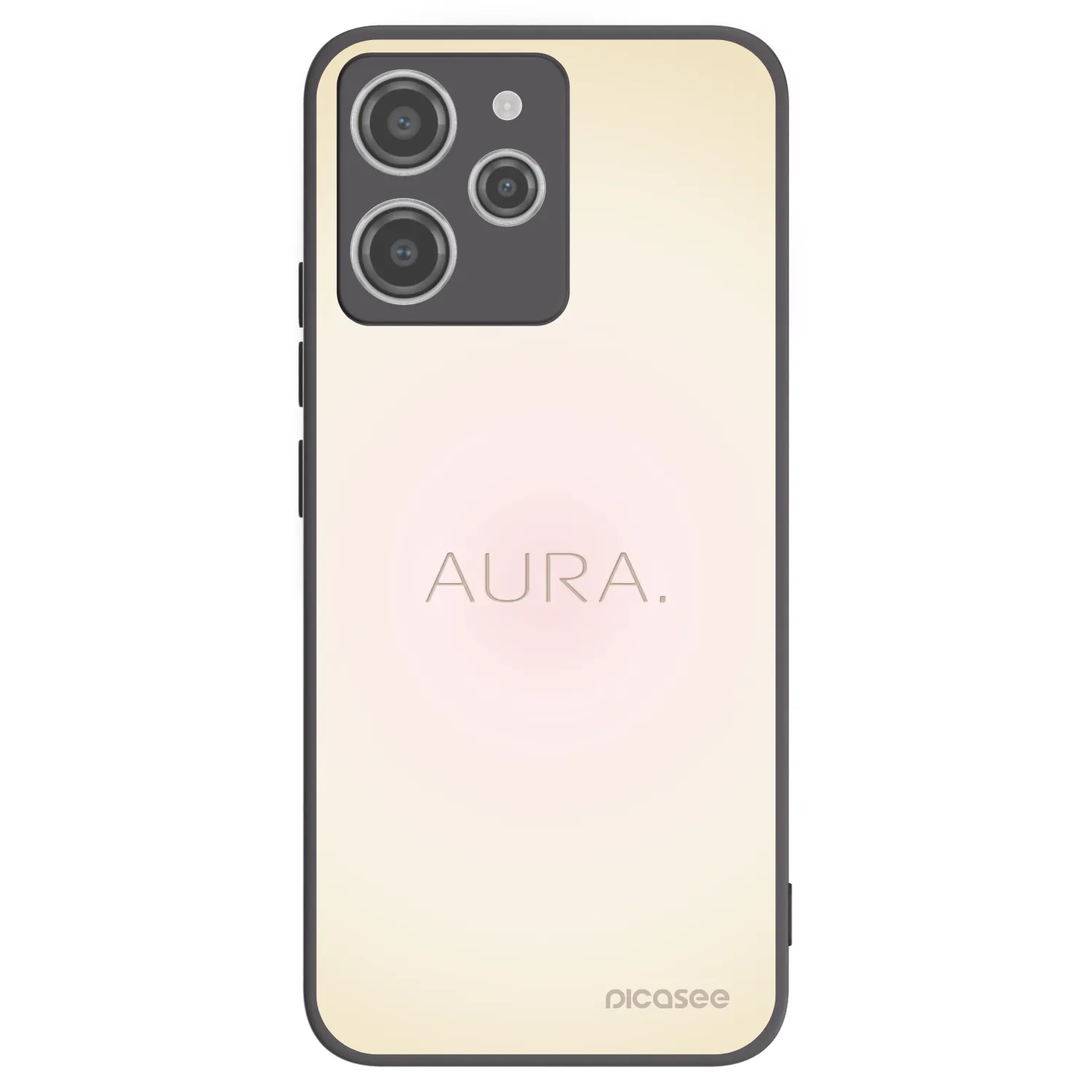 Picasee husă neagră din silicon pentru Xiaomi Redmi 12 4G - Aura
