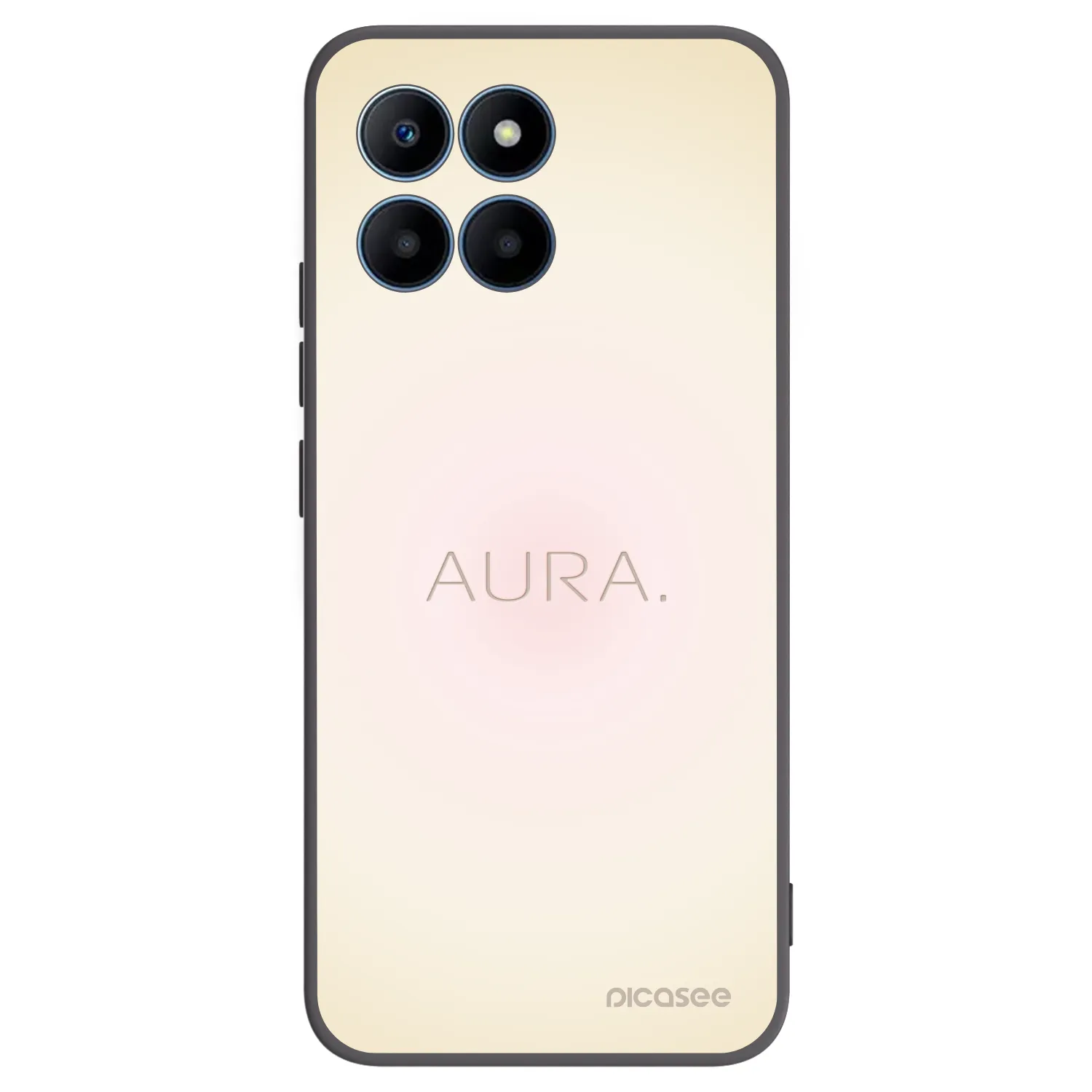 Picasee husă neagră din silicon pentru Honor 70 Lite - Aura