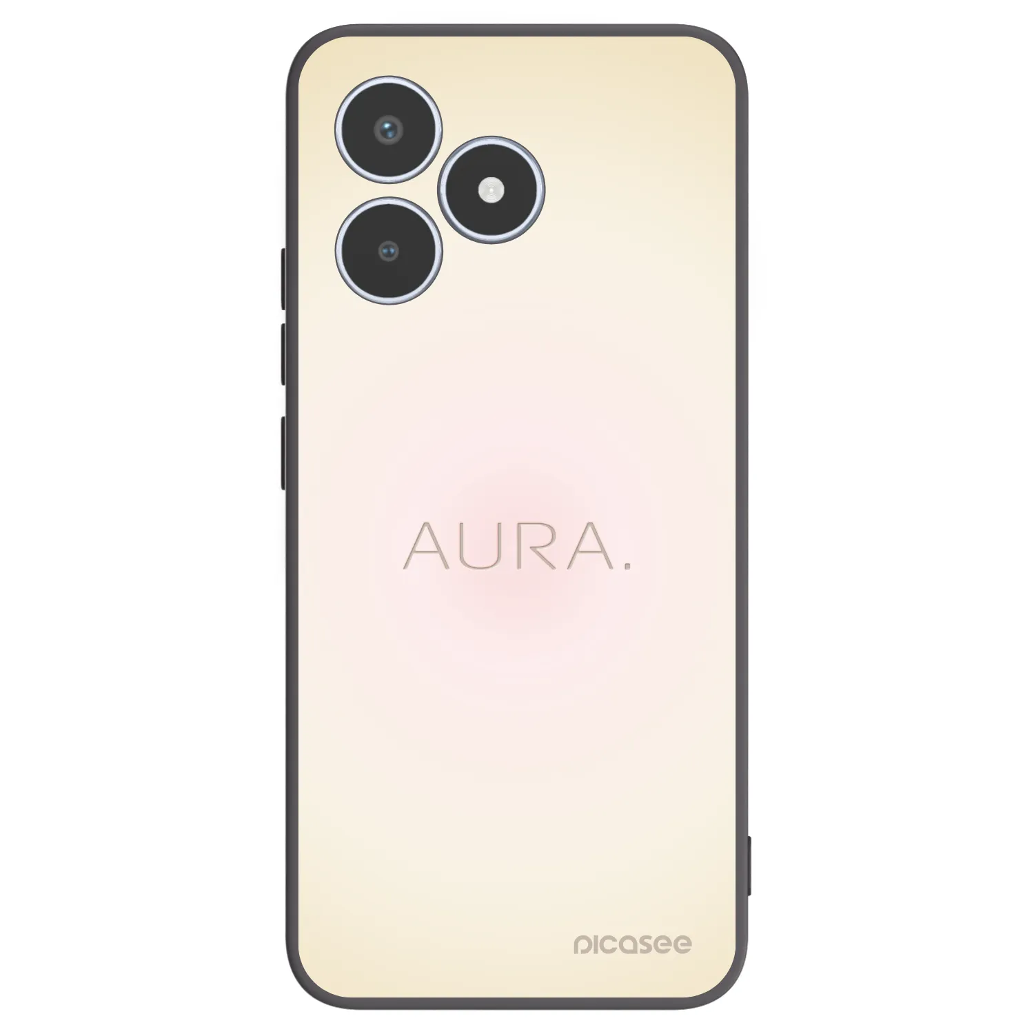 Picasee husă neagră din silicon pentru Realme C53 - Aura