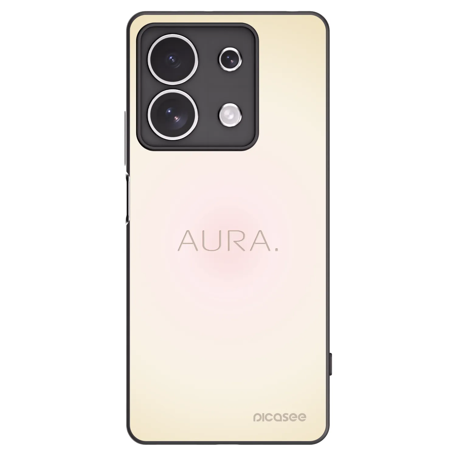 Picasee husă neagră din silicon pentru Xiaomi Redmi Note 13 4G - Aura