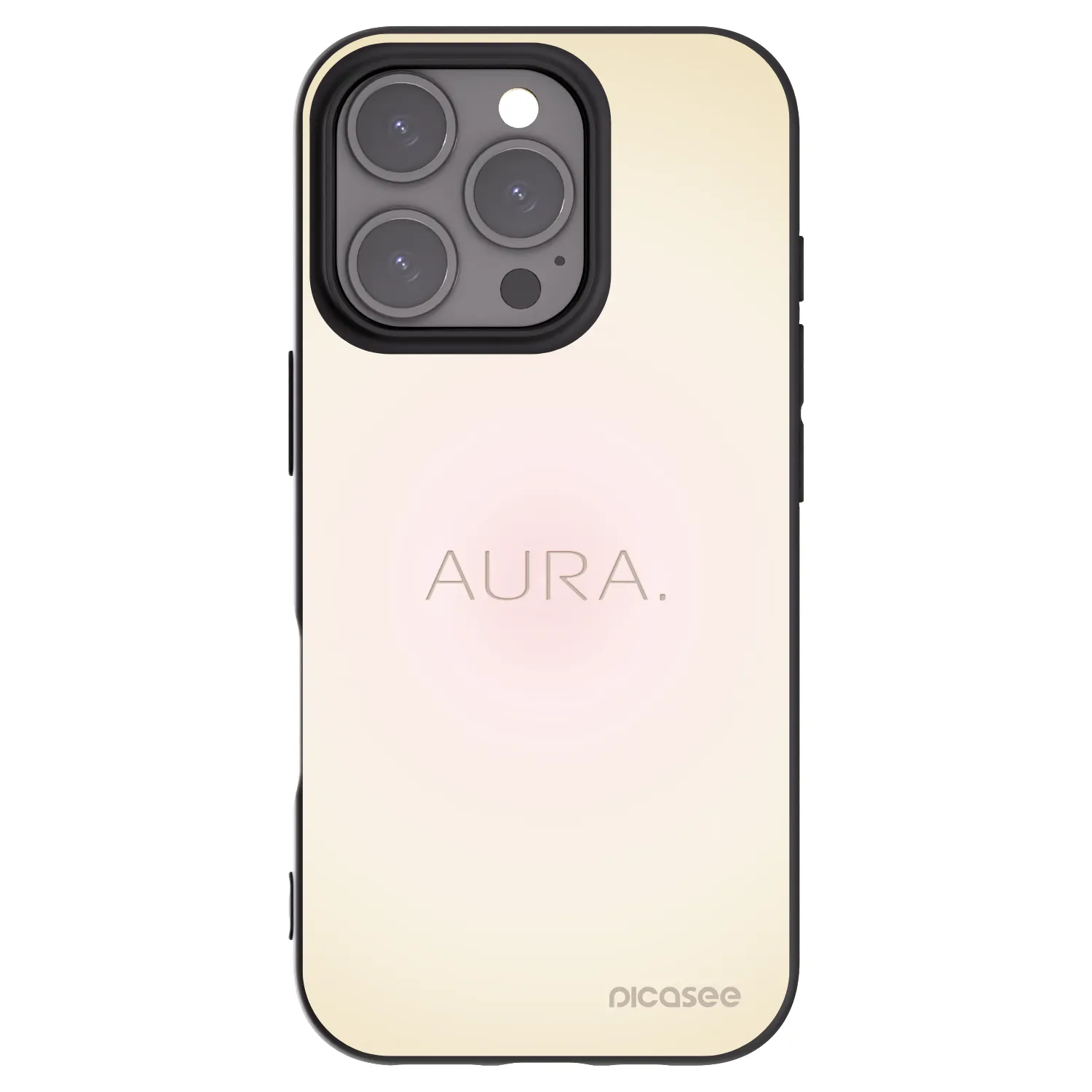 Picasee husă neagră din silicon pentru Apple iPhone 16 Pro - Aura