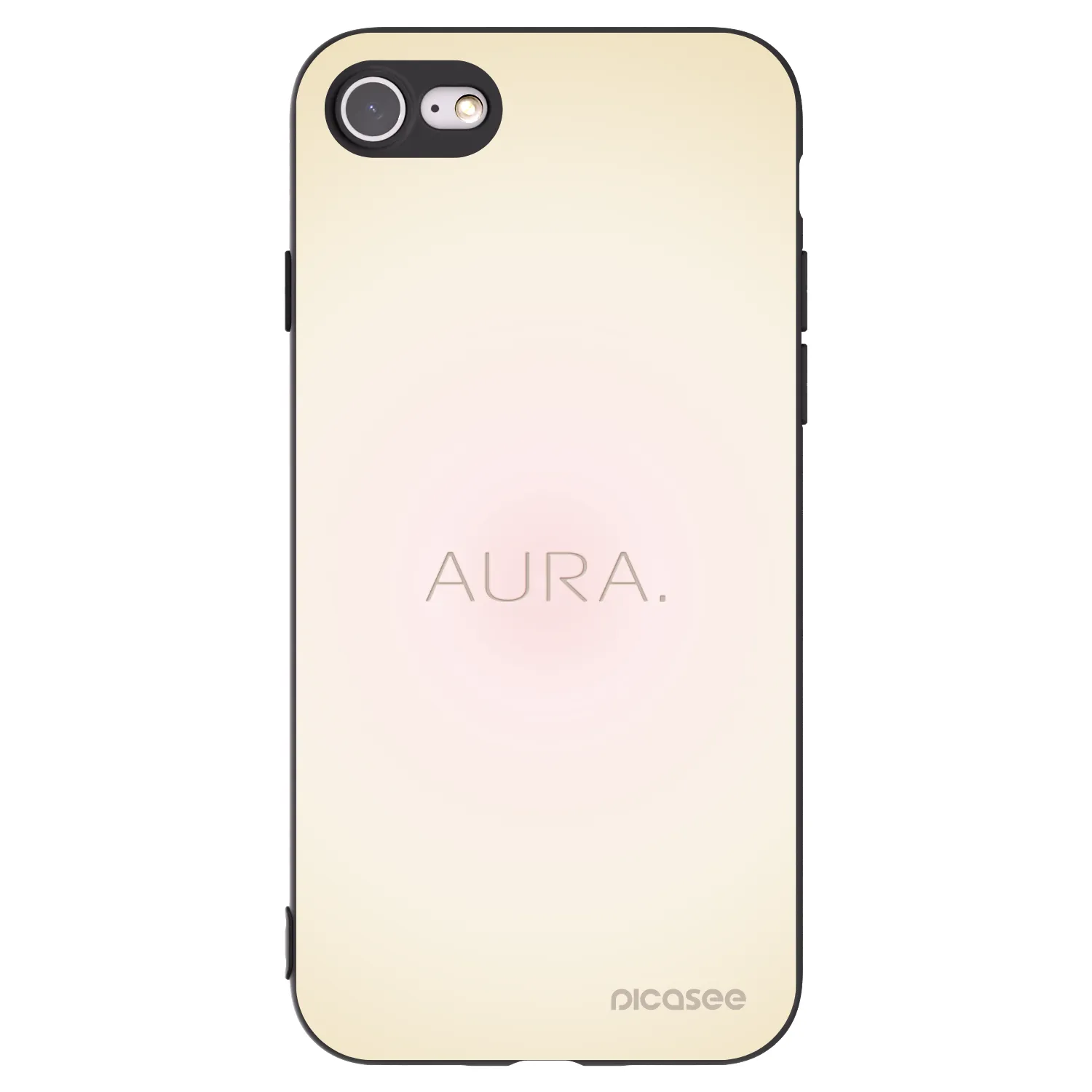 Picasee husă neagră din silicon pentru Apple iPhone 8 - Aura