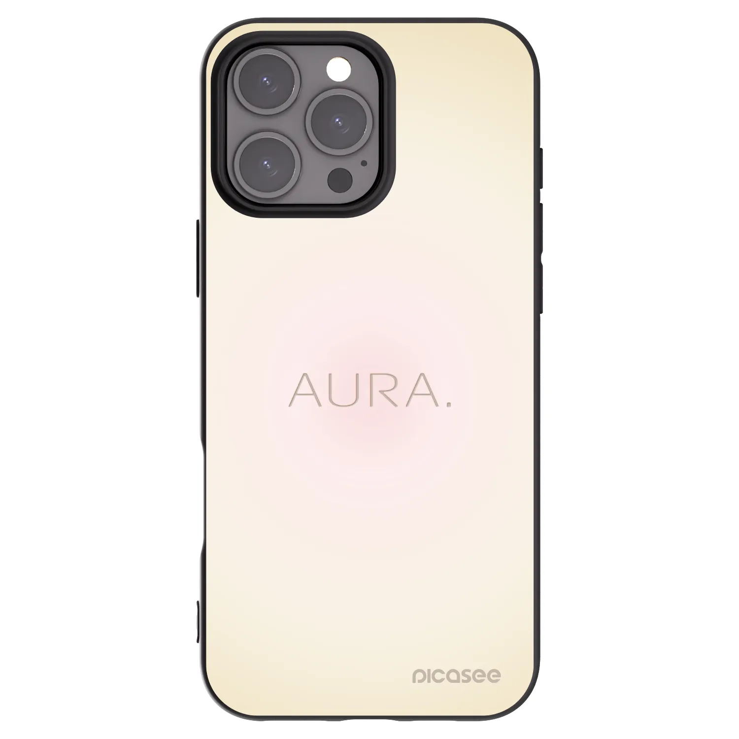 Picasee husă neagră din silicon pentru Apple iPhone 16 Pro Max - Aura