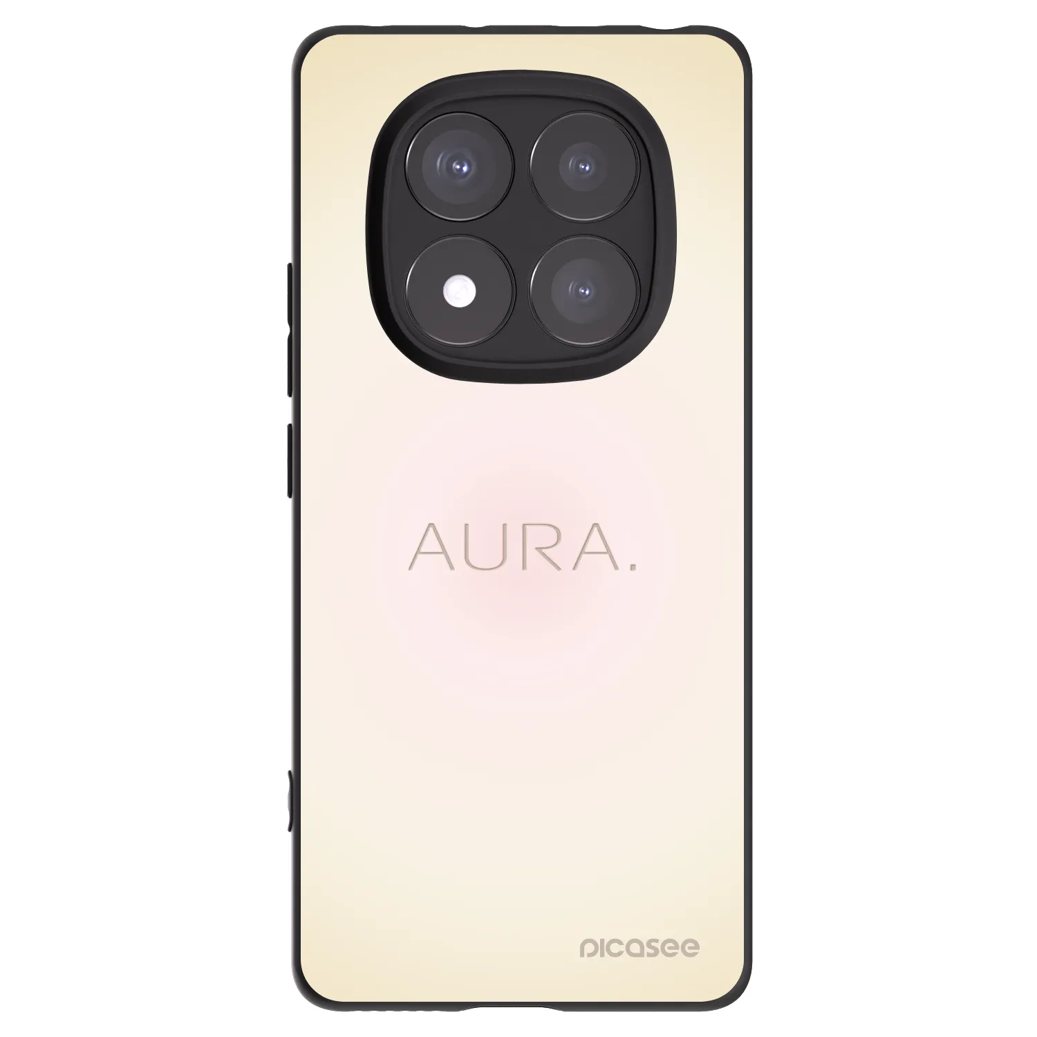 Picasee husă neagră din silicon pentru Xiaomi Redmi Note 14 Pro 5G - Aura