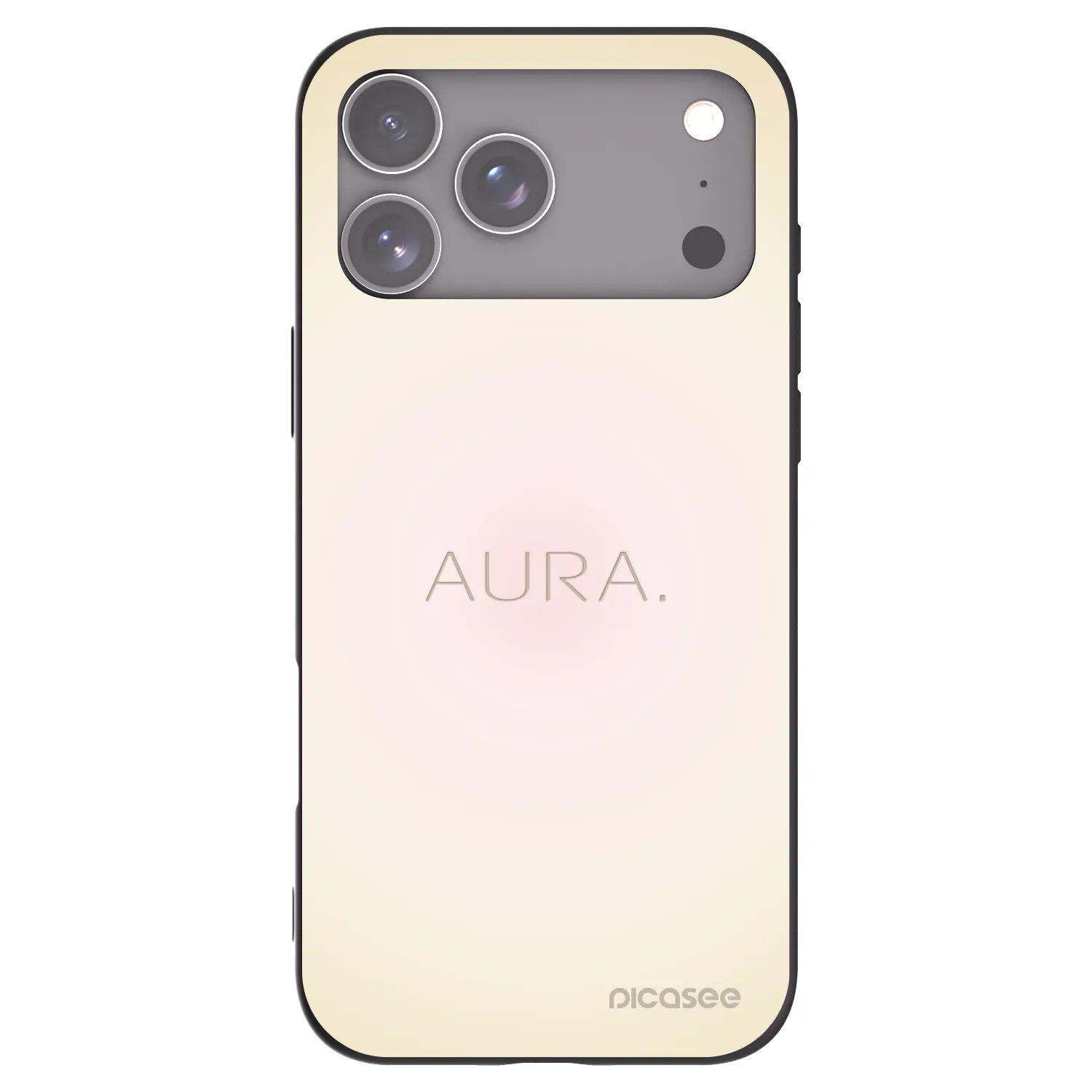 Picasee husă neagră din silicon pentru Apple iPhone 17 Pro Max - Aura