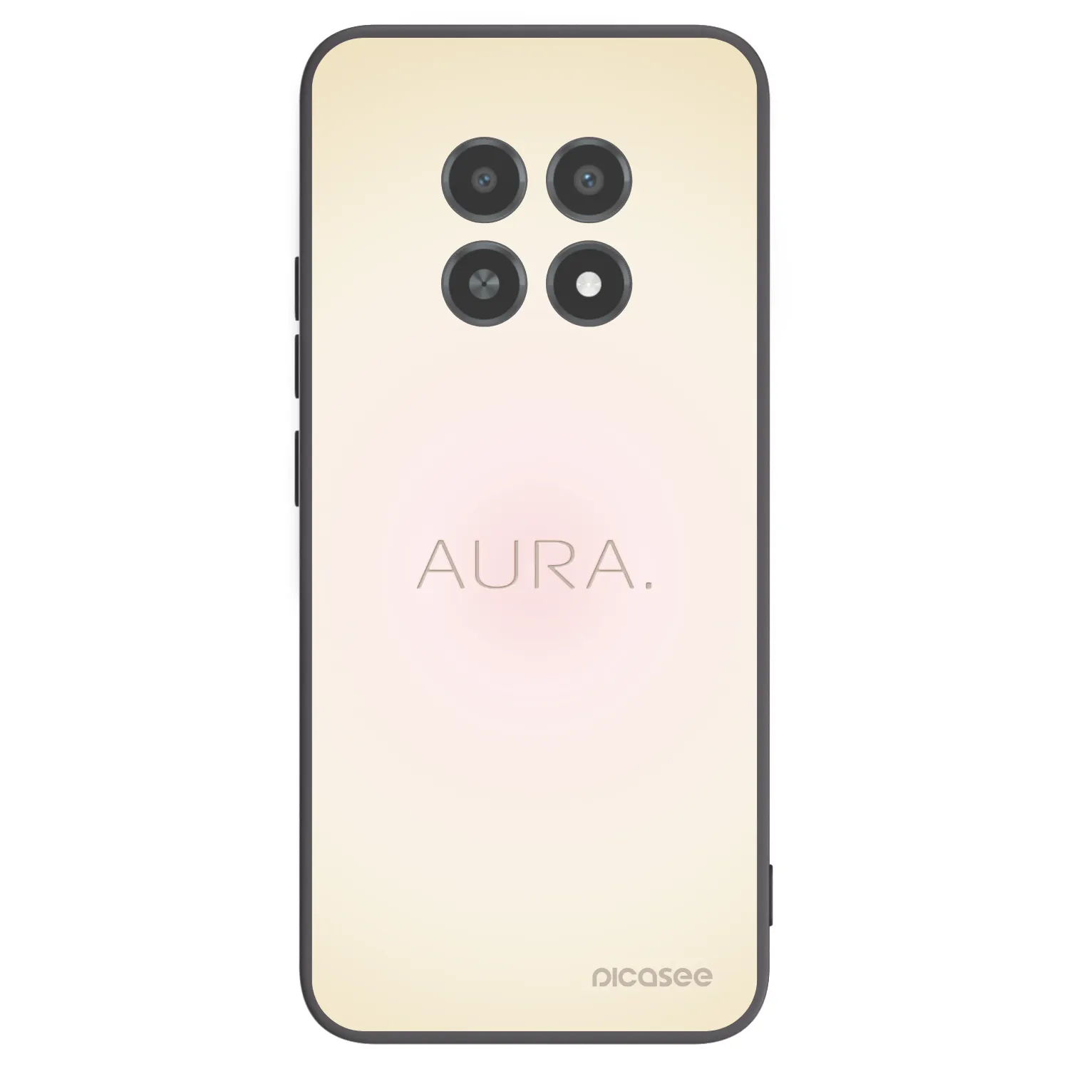 Picasee husă neagră din silicon pentru Realme 12X - Aura