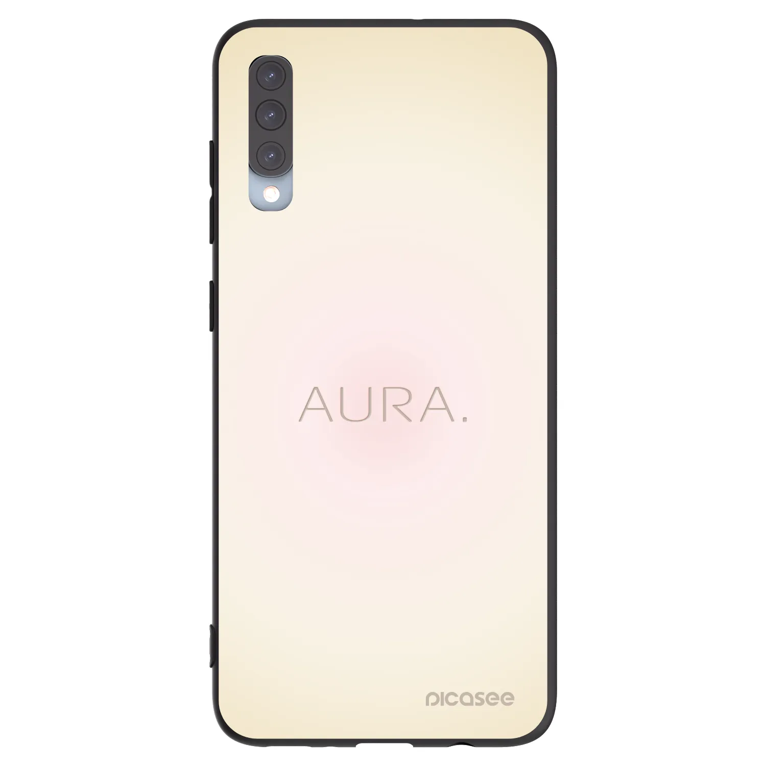 Picasee husă neagră din silicon pentru Samsung Galaxy A70 A705F - Aura