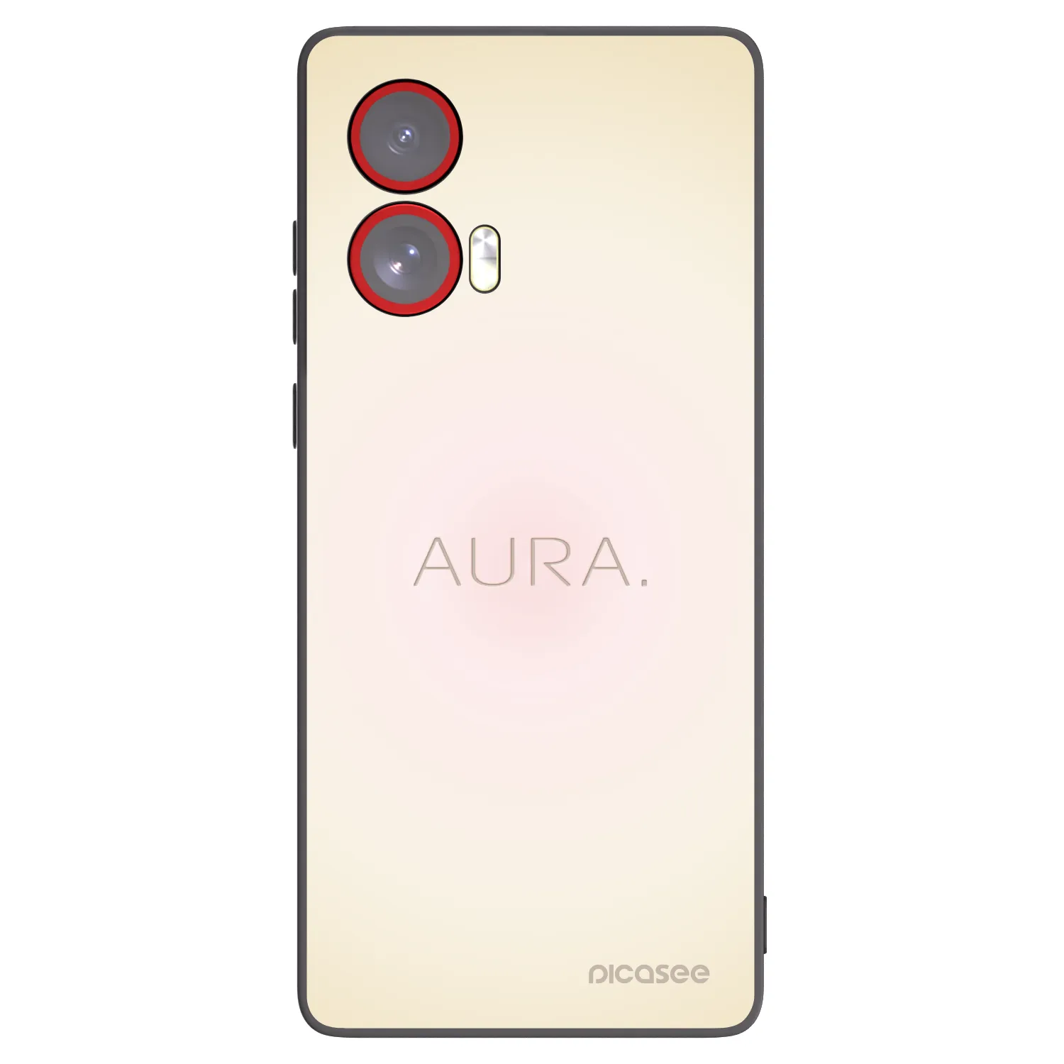 Picasee husă neagră din silicon pentru Motorola Edge 50 Fusion - Aura