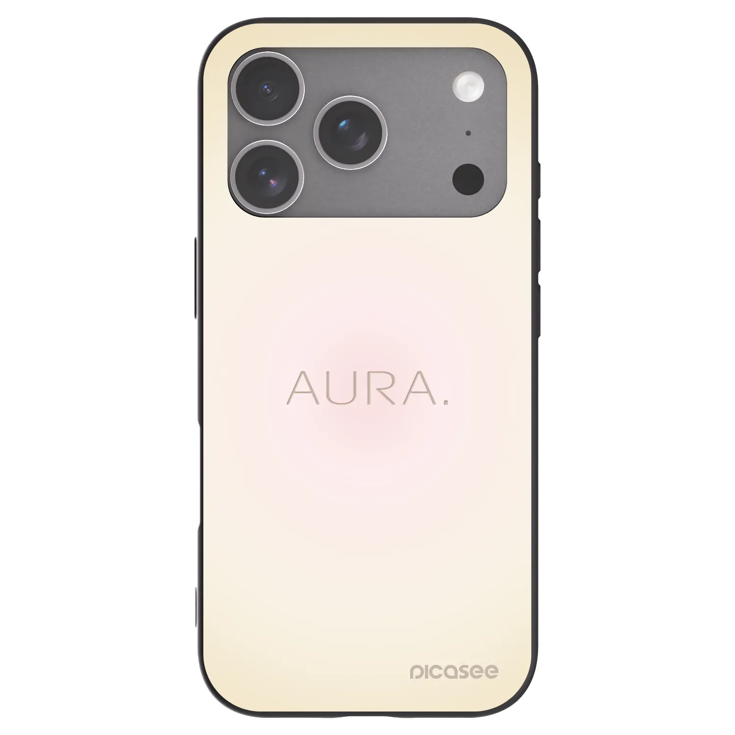 Picasee husă neagră din silicon pentru Apple iPhone 18 Pro - Aura