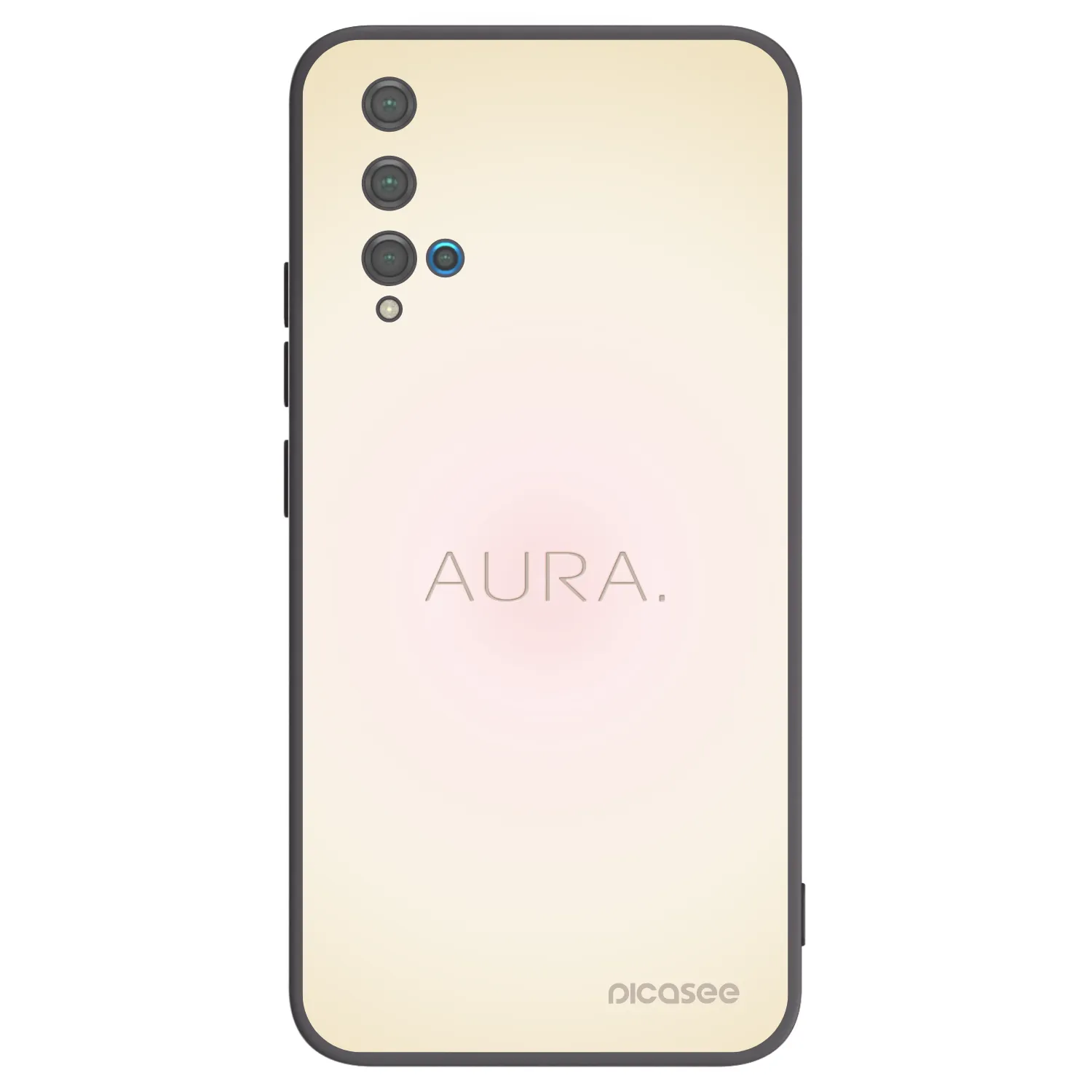 Picasee husă neagră din silicon pentru Huawei Nova 5T - Aura