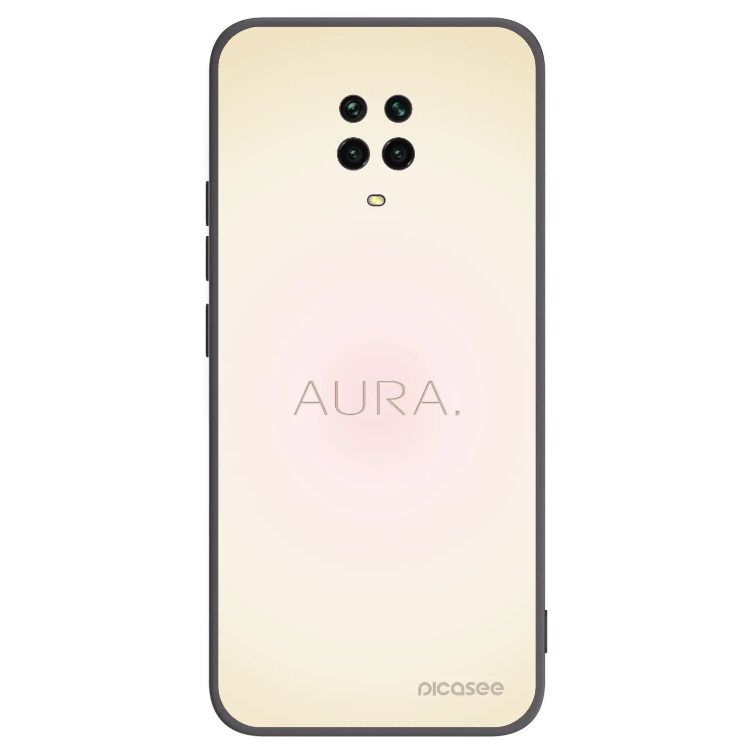 Picasee husă neagră din silicon pentru Xiaomi Redmi Note 9 Pro - Aura