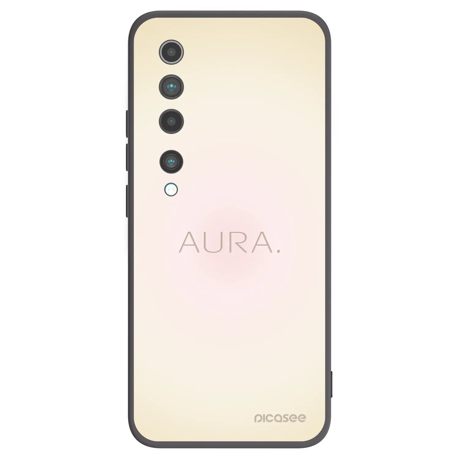 Picasee husă neagră din silicon pentru Xiaomi Mi 10 - Aura
