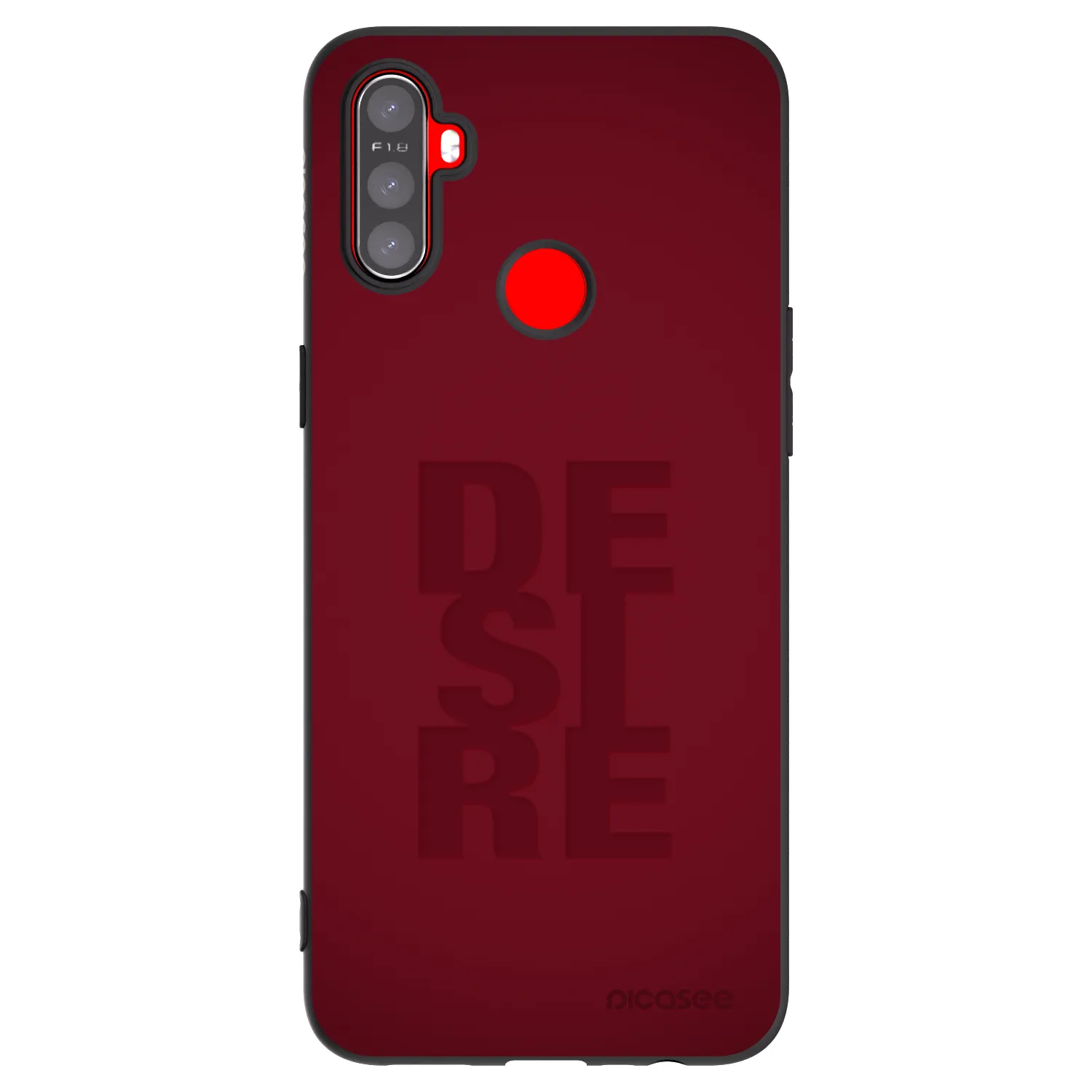 Picasee husă neagră din silicon pentru Realme C3 - Desire