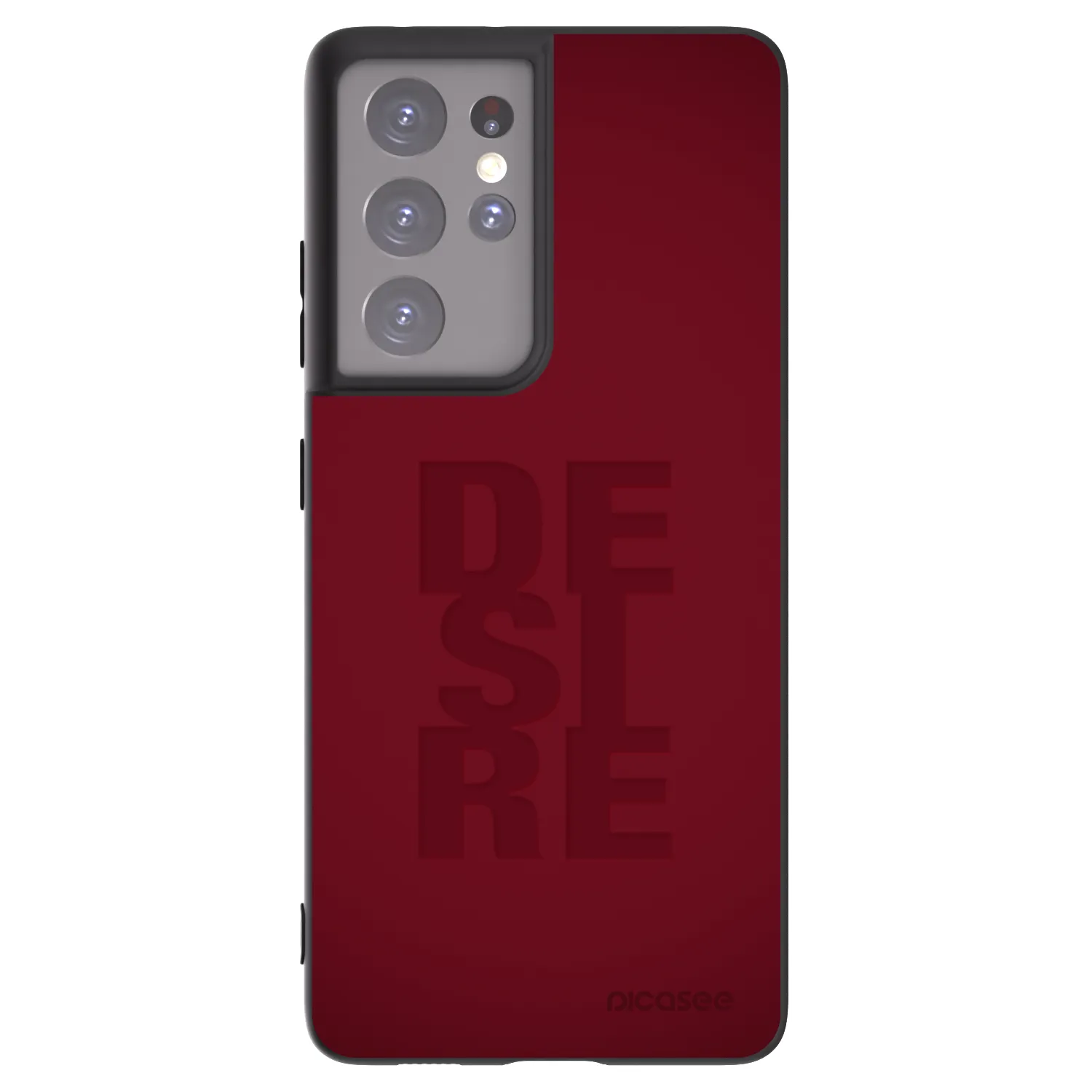 Picasee husă neagră din silicon pentru Samsung Galaxy S21 Ultra 5G G998B - Desire