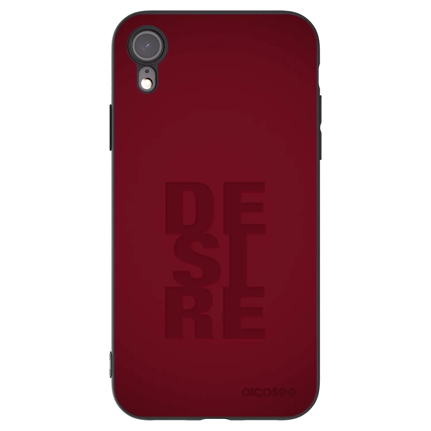Picasee husă neagră din silicon pentru Apple iPhone XR - Desire