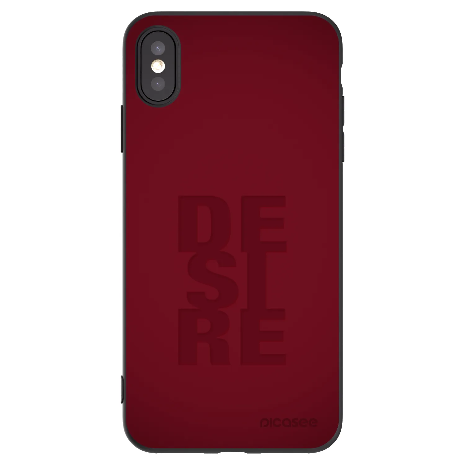 Picasee husă neagră din silicon pentru Apple iPhone XS Max - Desire