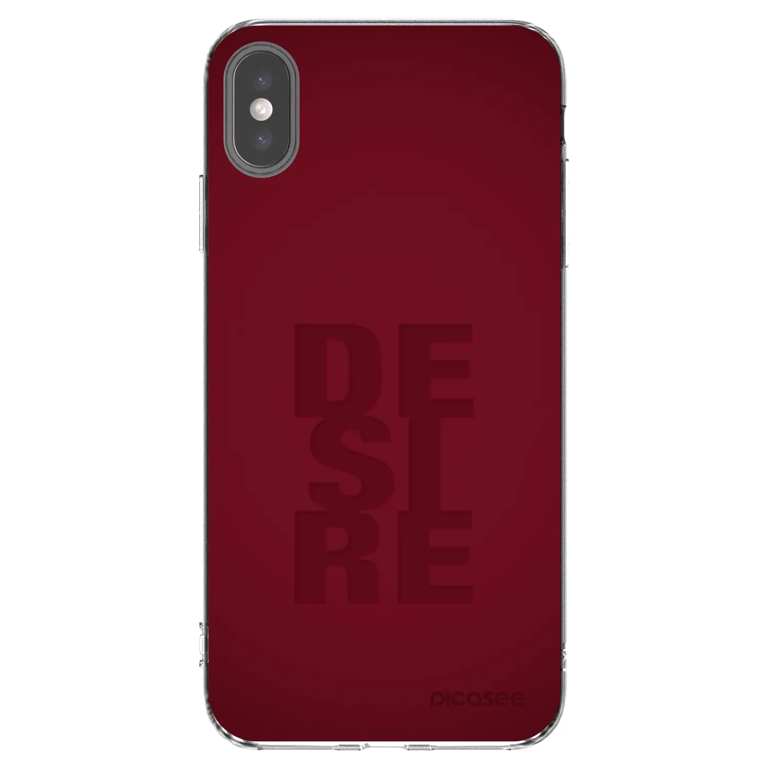 Picasee husă transparentă din silicon pentru Apple iPhone XS Max - Desire