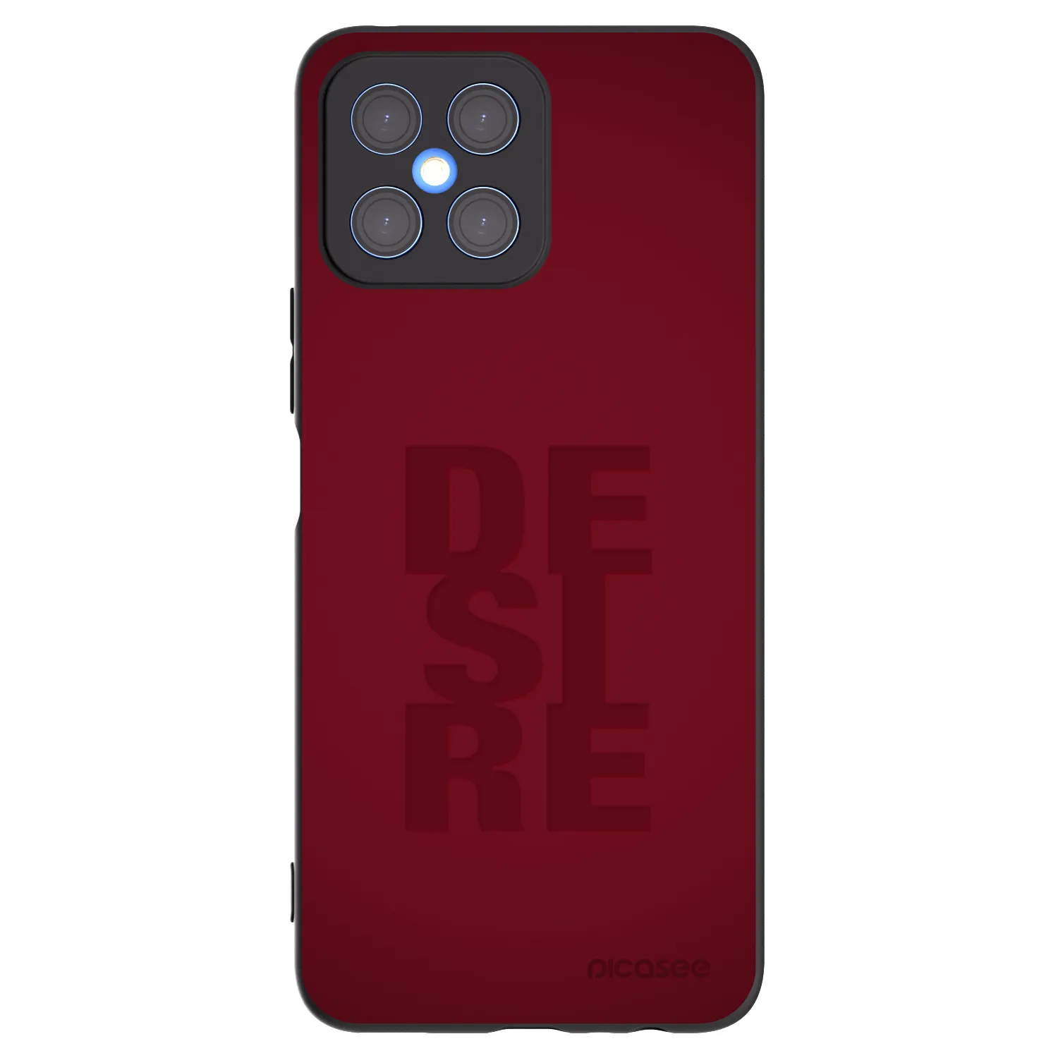 Picasee husă neagră din silicon pentru Honor X8 4G - Desire