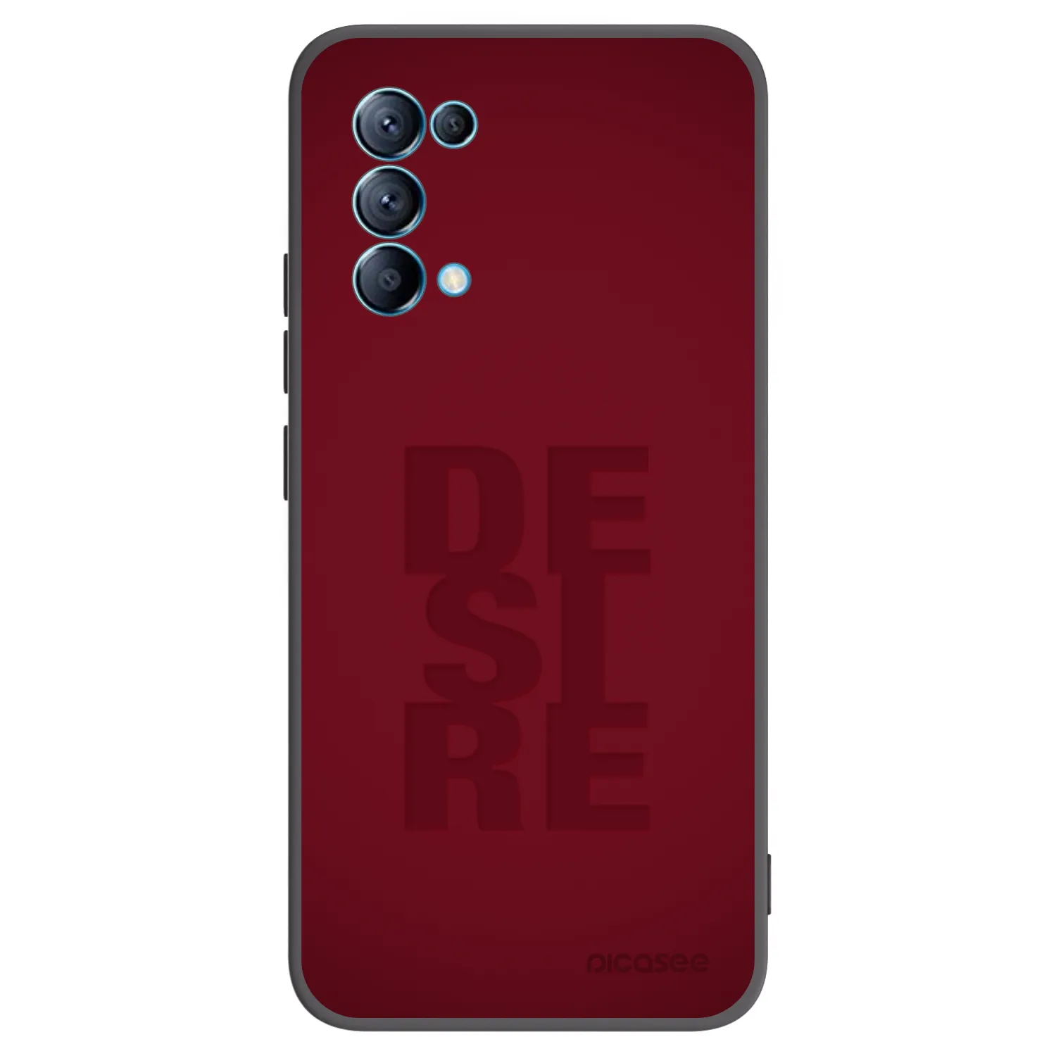 Picasee husă neagră din silicon pentru OPPO A16s - Desire