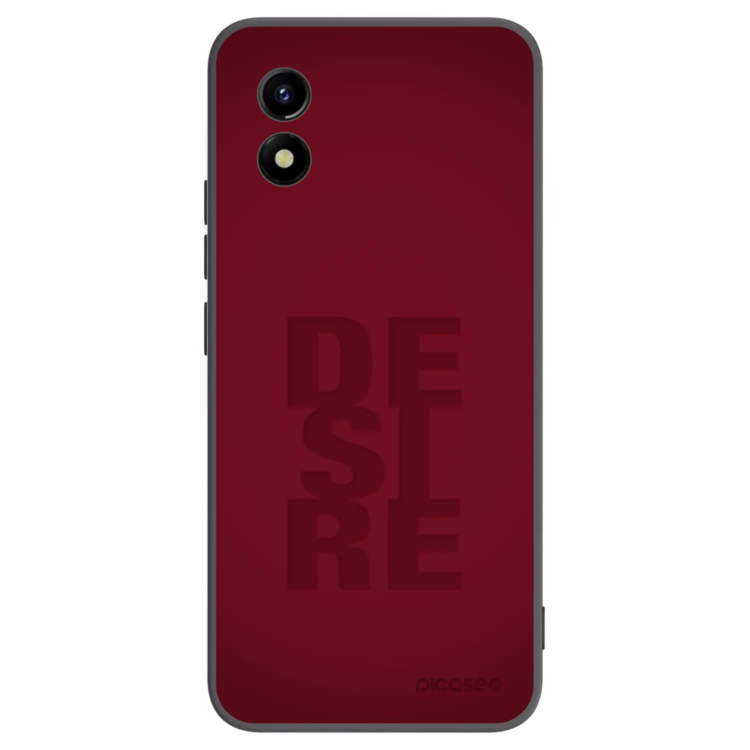 Picasee husă neagră din silicon pentru Vivo Y01 - Desire