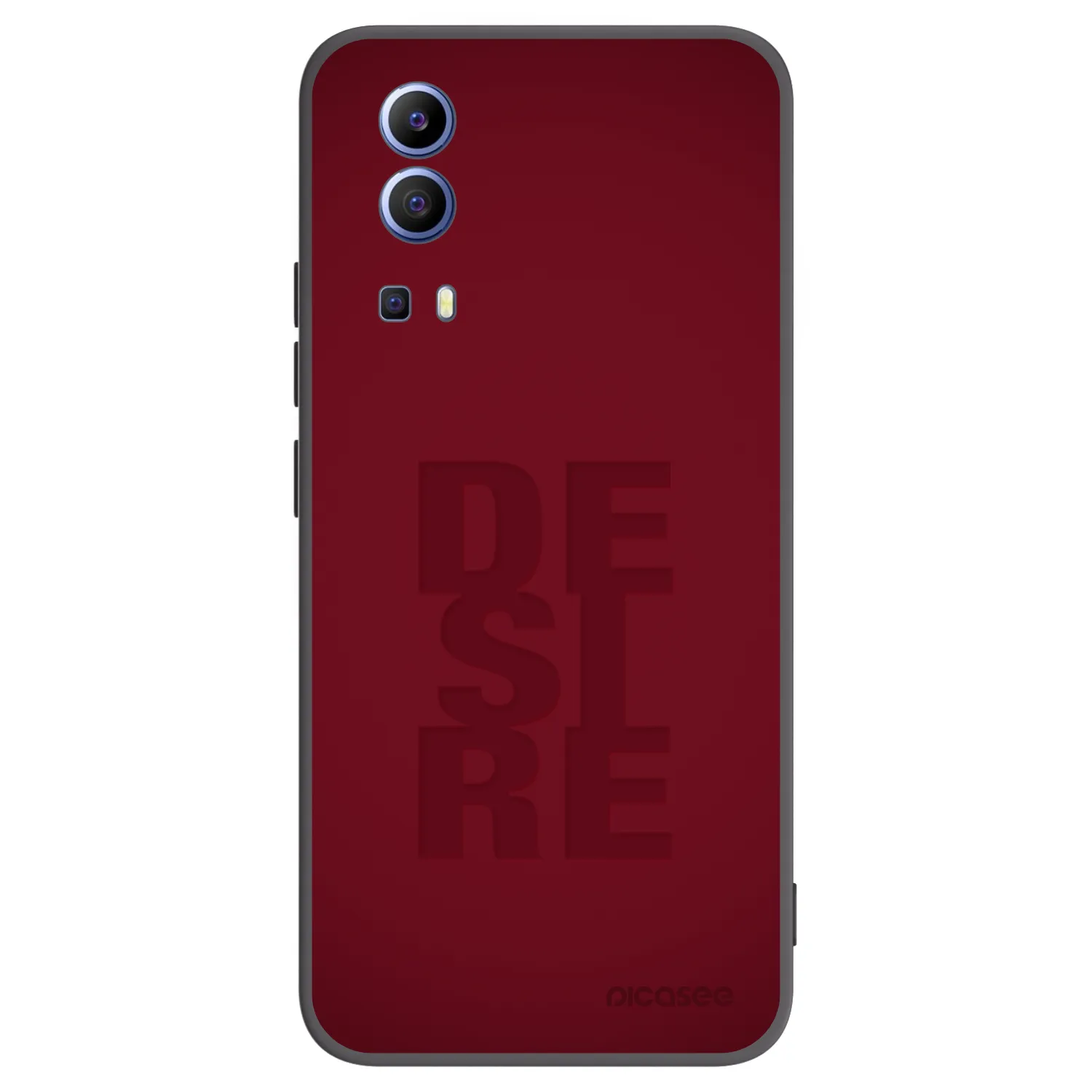Picasee husă neagră din silicon pentru Vivo Y52 5G - Desire