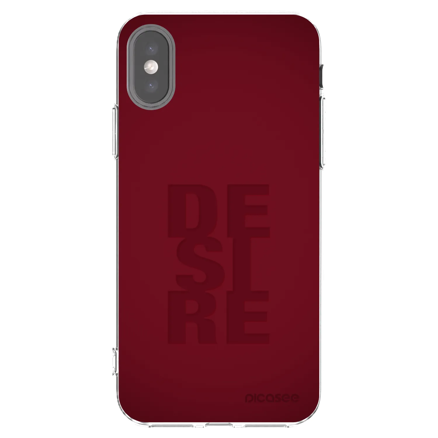 Picasee husă transparentă din silicon pentru Apple iPhone X/XS - Desire