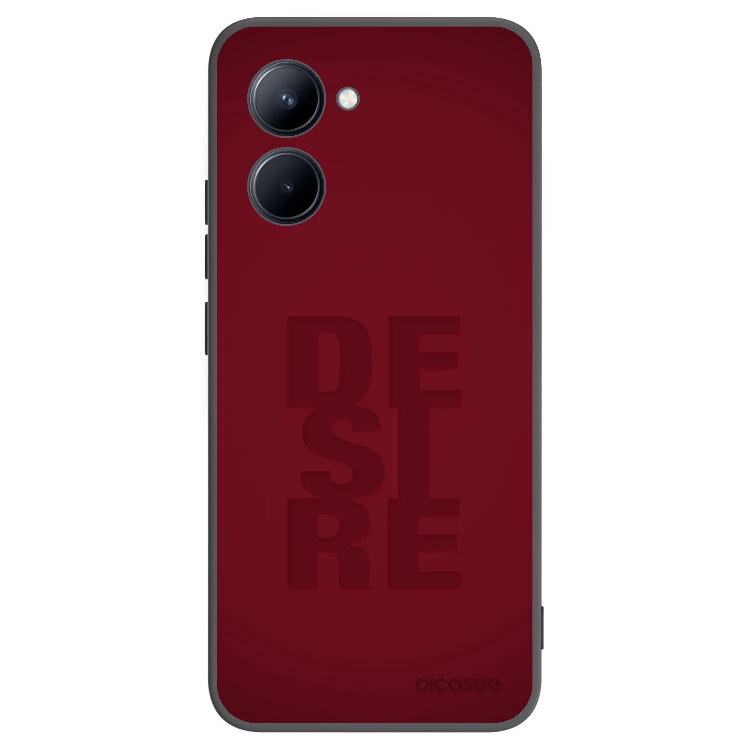 Picasee husă neagră din silicon pentru Realme C33 (2023) - Desire