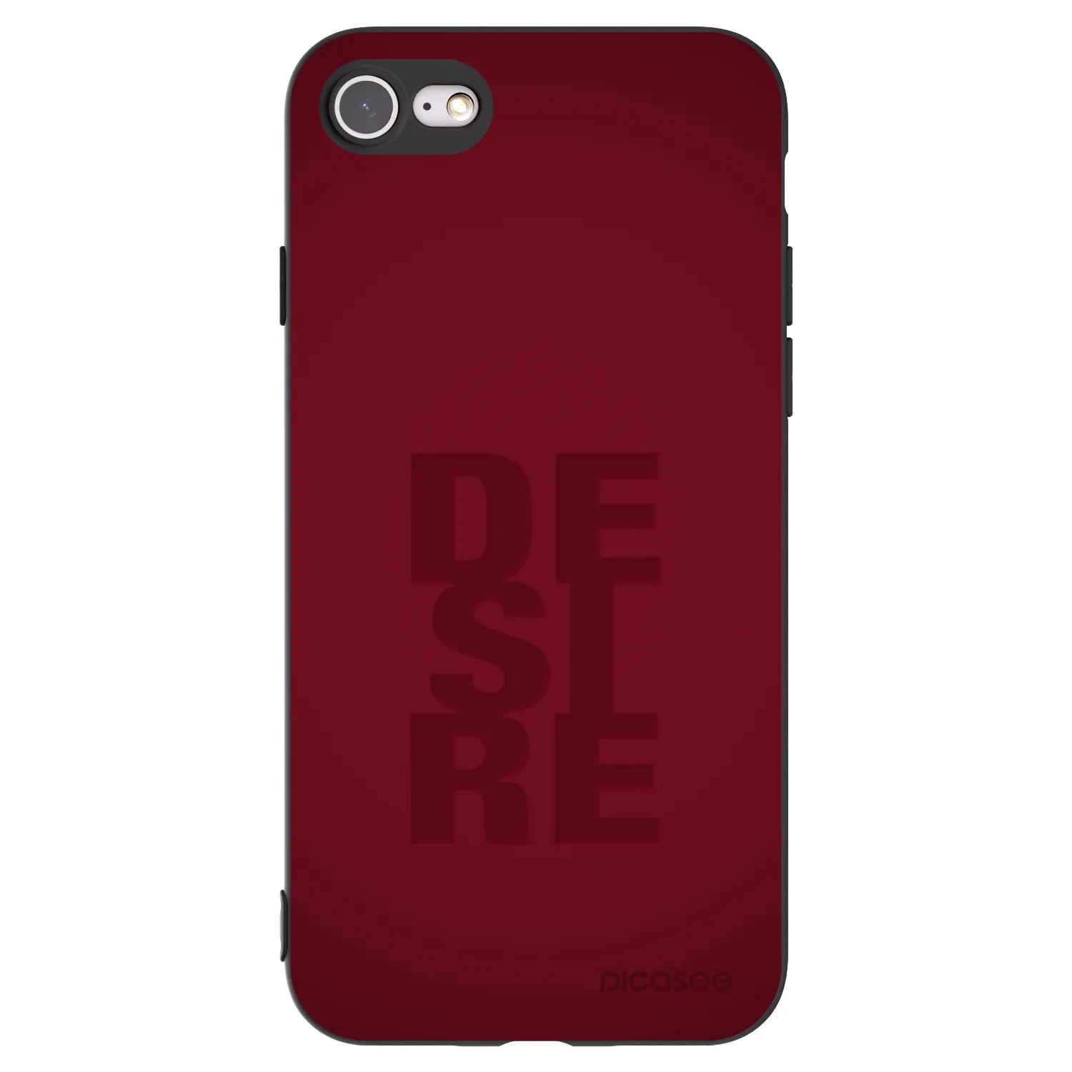 Picasee husă neagră din silicon pentru Apple iPhone 8 - Desire