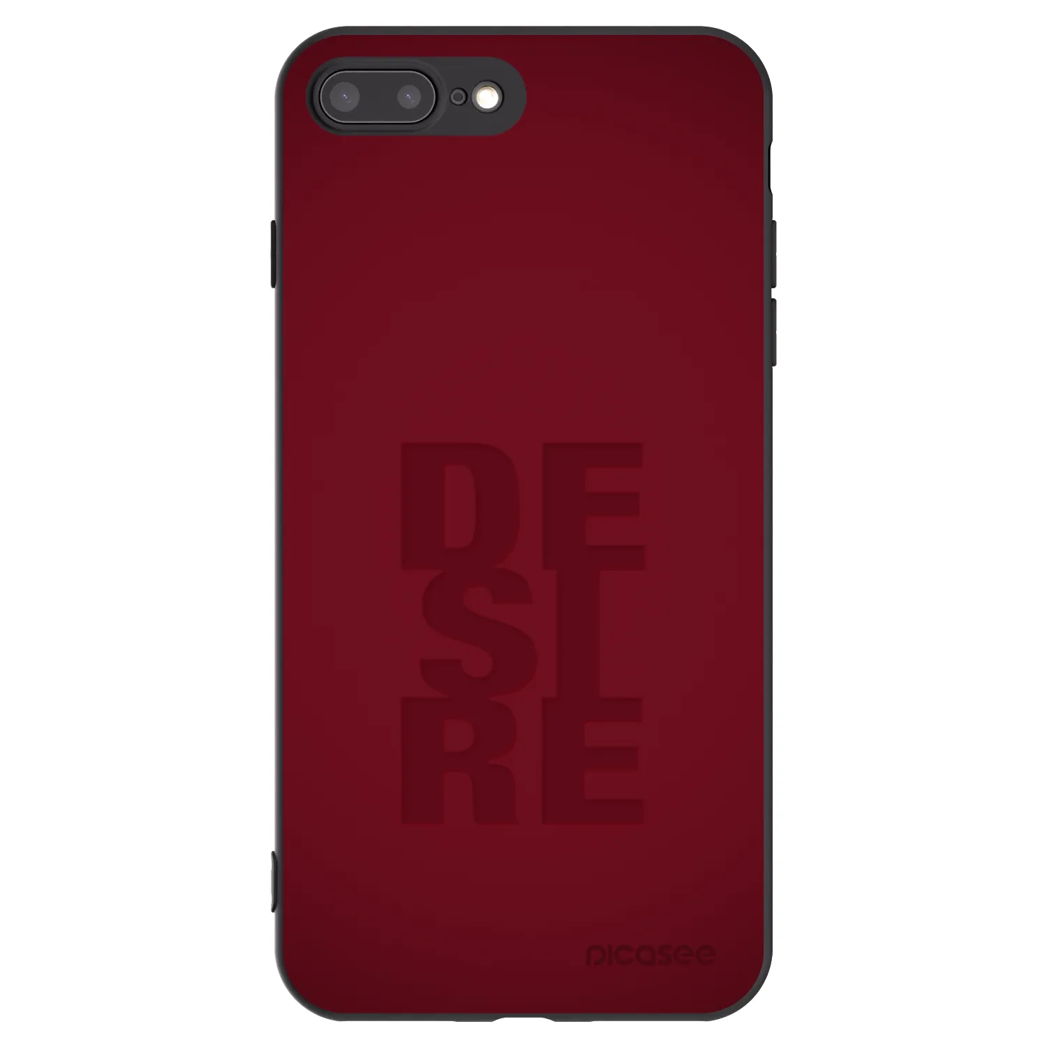 Picasee husă neagră din silicon pentru Apple iPhone 8 Plus - Desire