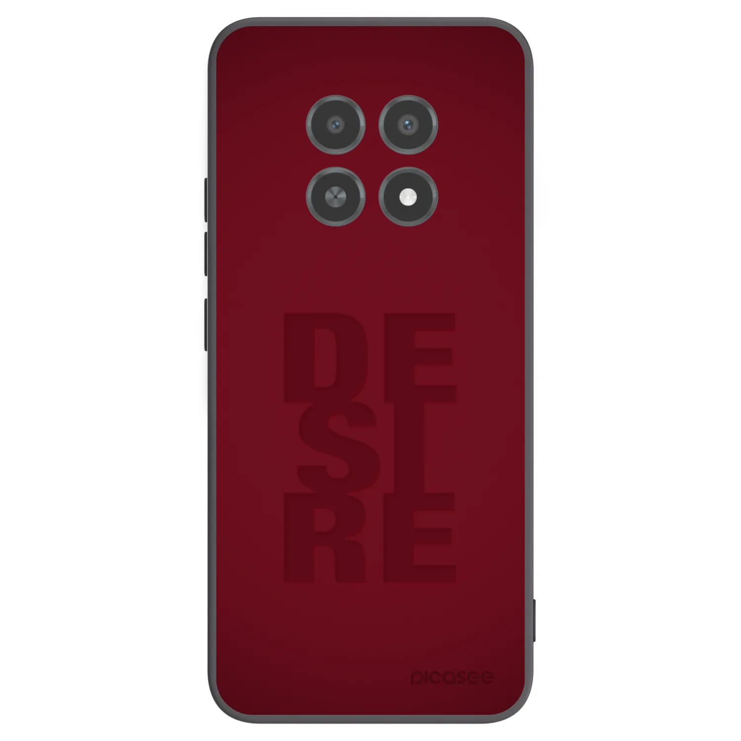 Picasee husă neagră din silicon pentru Realme 12X - Desire