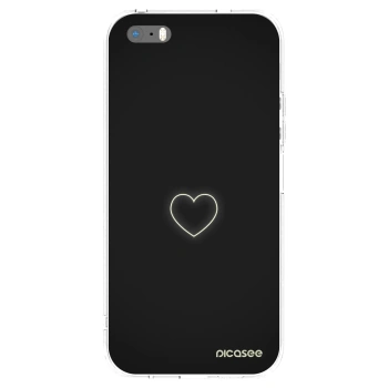 Picasee husă transparentă din silicon pentru Apple iPhone 5/5S/SE - Heart
