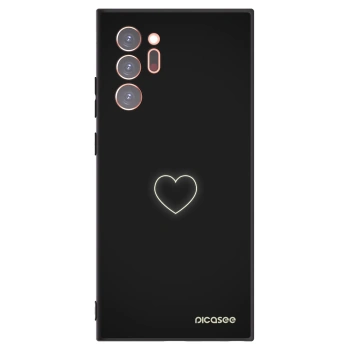 Picasee husă neagră din silicon pentru Samsung Galaxy Note 20 Ultra - Heart