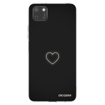 Picasee husă transparentă din silicon pentru Huawei Y5P - Heart