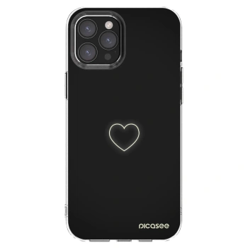 Picasee husă transparentă din silicon pentru Apple iPhone 12 Pro Max - Heart