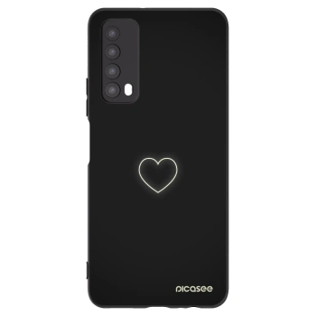 Picasee husă neagră din silicon pentru Huawei P Smart 2021 - Heart