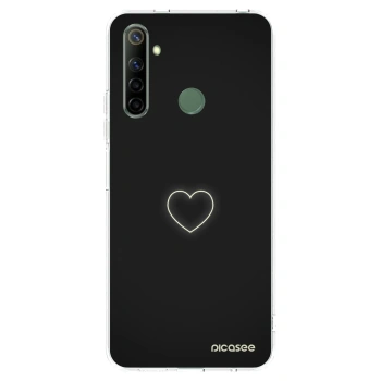 Picasee husă transparentă din silicon pentru Realme 6i - Heart