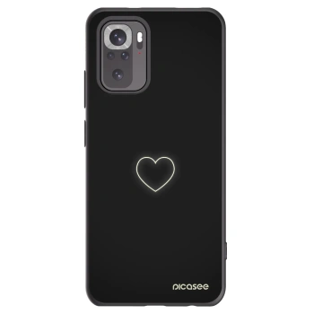 Picasee husă neagră din silicon pentru Xiaomi Redmi Note 10 - Heart