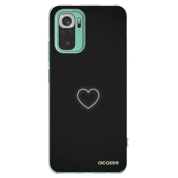 Picasee husă transparentă din silicon pentru Xiaomi Redmi Note 10 Pro - Heart