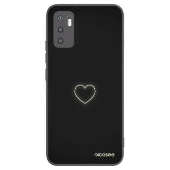 Picasee husă neagră din silicon pentru Xiaomi Redmi Note 10 5G - Heart