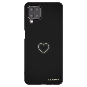 Picasee husă neagră din silicon pentru Samsung Galaxy M12 M127F - Heart