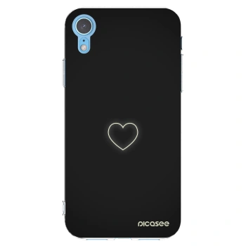 Picasee husă transparentă din silicon pentru Apple iPhone XR - Heart