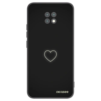 Picasee husă neagră din silicon pentru Xiaomi Redmi Note 9T - Heart