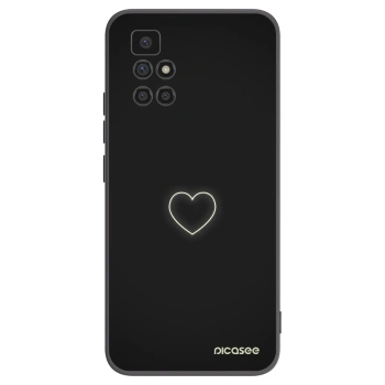 Picasee husă neagră din silicon pentru Xiaomi Redmi 10 - Heart