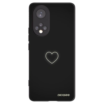 Picasee husă neagră din silicon pentru Huawei Nova 9 - Heart