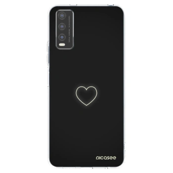 Picasee husă transparentă din silicon pentru Vivo Y20s - Heart