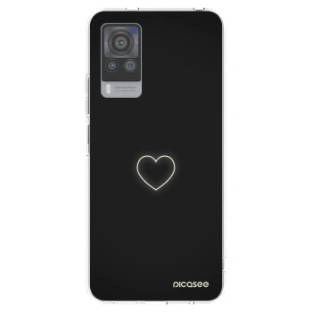 Picasee husă transparentă din silicon pentru Vivo X60 Pro 5G - Heart